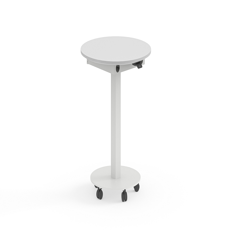 Mobile LINAK DL19 Round Height Adjustable Podium Table | FortuneRise