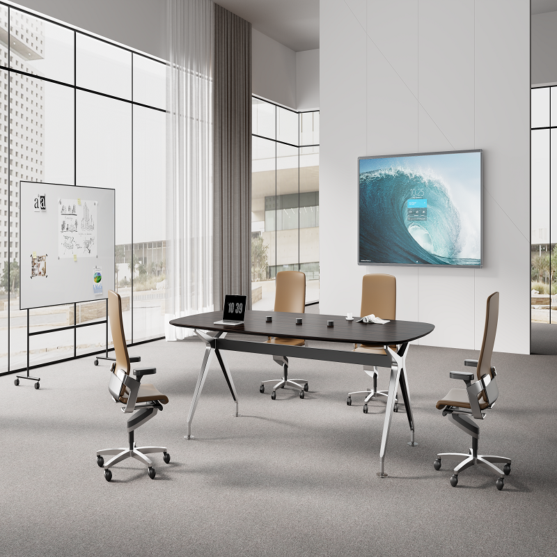 Silver Wing Series Single Top Aluminum Leg Conference Table