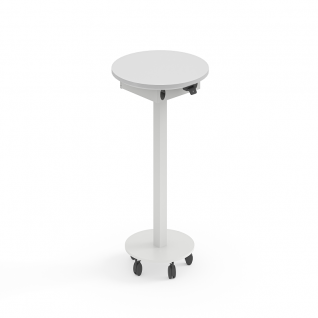 Mobile LINAK DL19 Round Height Adjustable Podium Table | FortuneRise