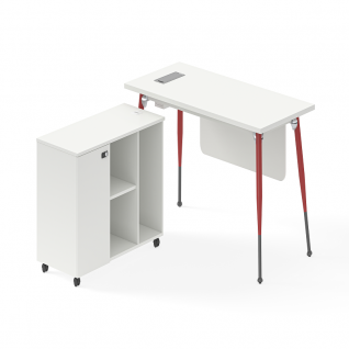 FortuneRise Baseball Bat Style Administrative Office Desk | Eco-Friendly MFC Executive Workstation